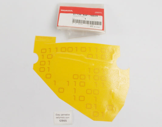 OEM HONDA 2000-02 NES125 MARK/STRIPE DECAL R. SIDE COVER TYPE1 87138-KGF-760ZA - MotoRaider