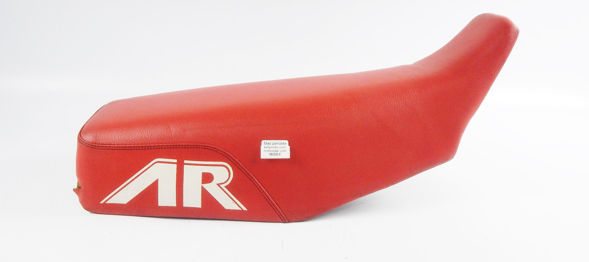 OEM CAGIVA ALA ROSSA CENTIN SADDLE SEAT RED L=22" W=11" VINTAGE TIALY - MotoRaider