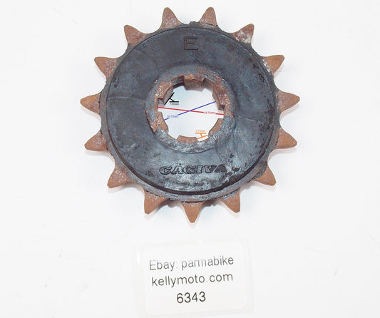 NOS OEM CAGIVA FRONT COUNTER DRIVE SPROCKET 15T MORINI DUCATI MV HUSQVARNA - MotoRaider