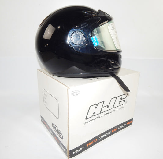 HJC CL-14 S MOTORCYCLES HELMET BLACK CLEAR SHIELD SIZE S ATV SNOWMOBILE QUAD - MotoRaider