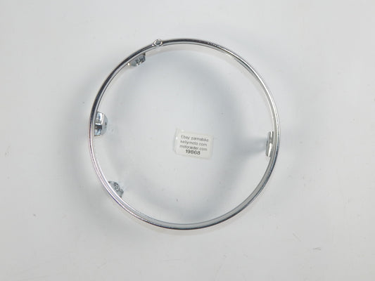 OEM KAWASAKI HEADLIGHT RIM BEZEL CHROME 001-1834 STANLEY VINTAGE MOTORCYCLE - MotoRaider