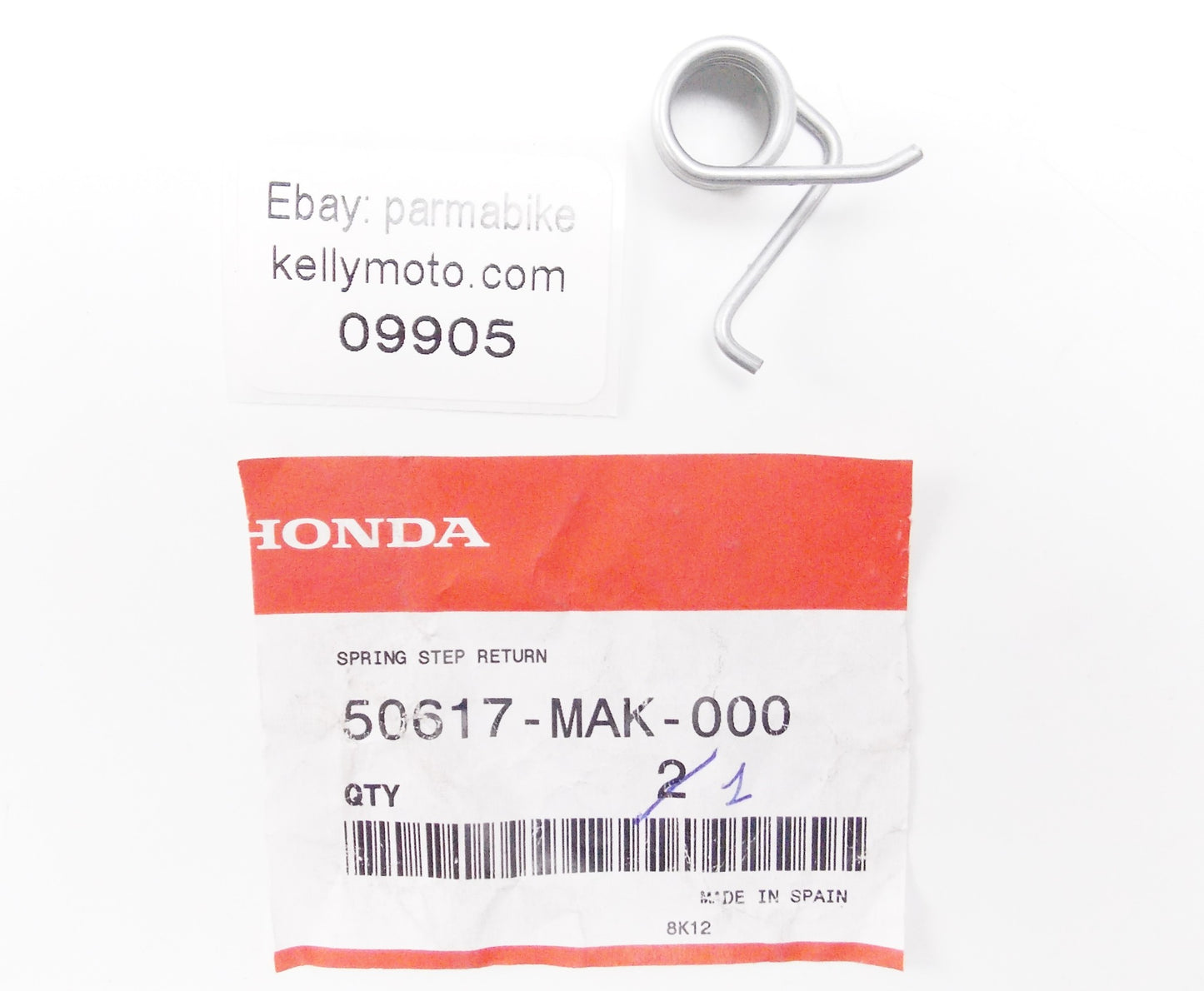 NOS OEM HONDA SLR/FX/XL/FMX SPRING RETURN FOOT BOARD 50617-MAK-000 - MotoRaider