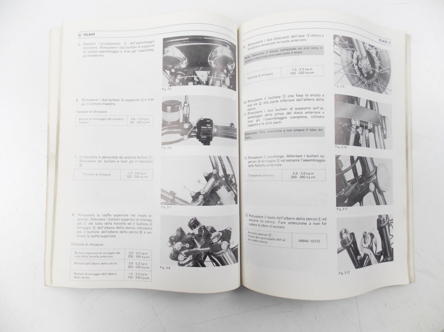 OEM SUZUKI 1977-1980 GS550 ASSISTANCE MANUAL SERVICE MAINTENANCE BOOK ITALIAN - MotoRaider