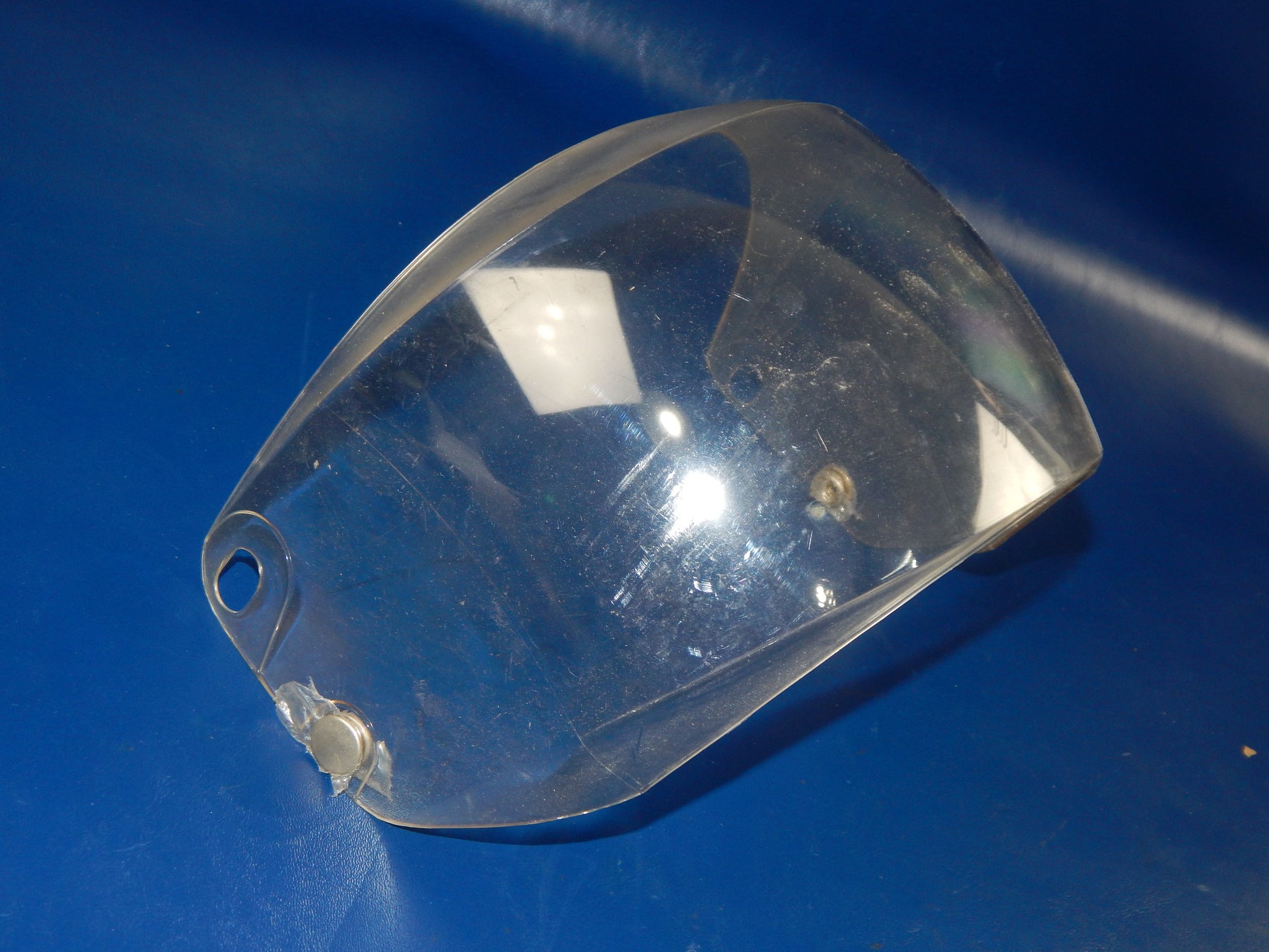 VINTAGE MOTORCYCLE HELMET NOLAN CLEAR VISOR SHIELD SCREEN HONDA BENELLI MV ITALY - MotoRaider