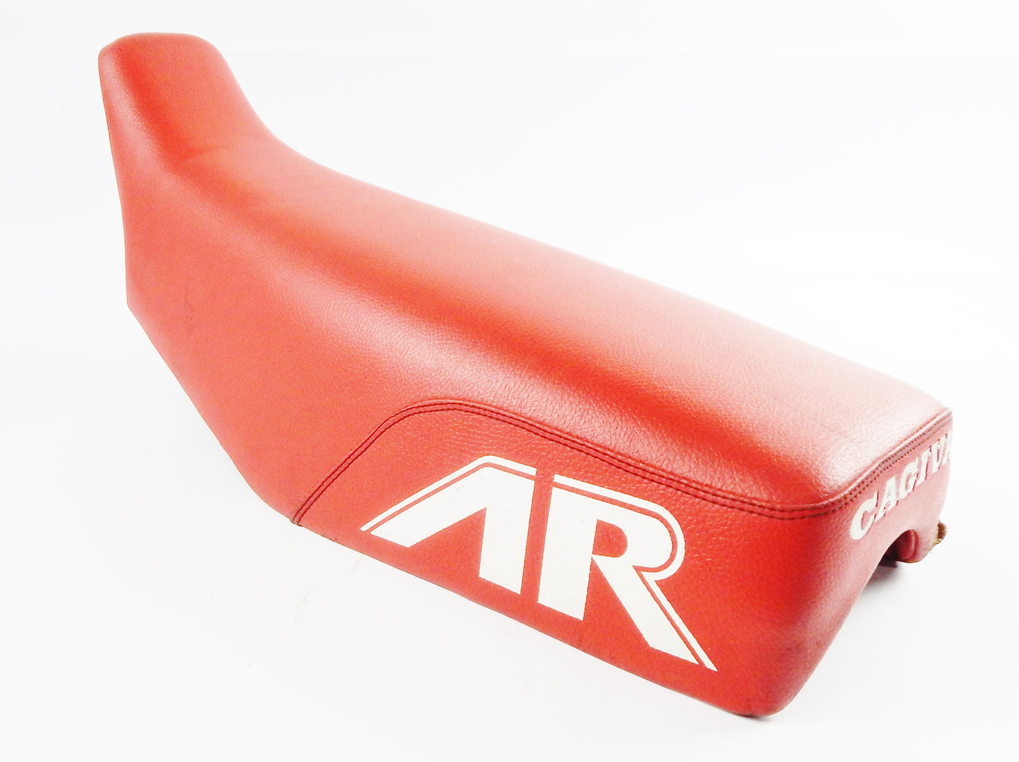 OEM CAGIVA ALA ROSSA CENTIN SADDLE SEAT RED L=22" W=11" VINTAGE TIALY - MotoRaider