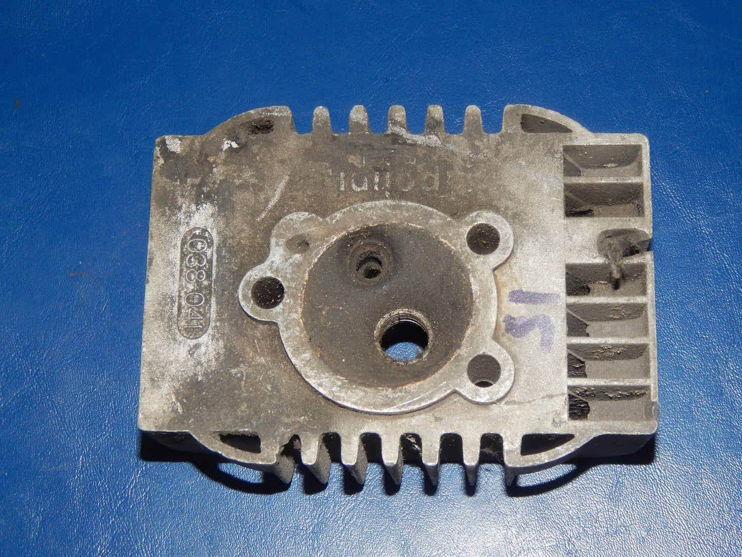 VINTAGE PIAGGIO SI 50cc CYLINDER HEAD POLINI 038-041 MOTORCYCLE MOPED ITALY - MotoRaider