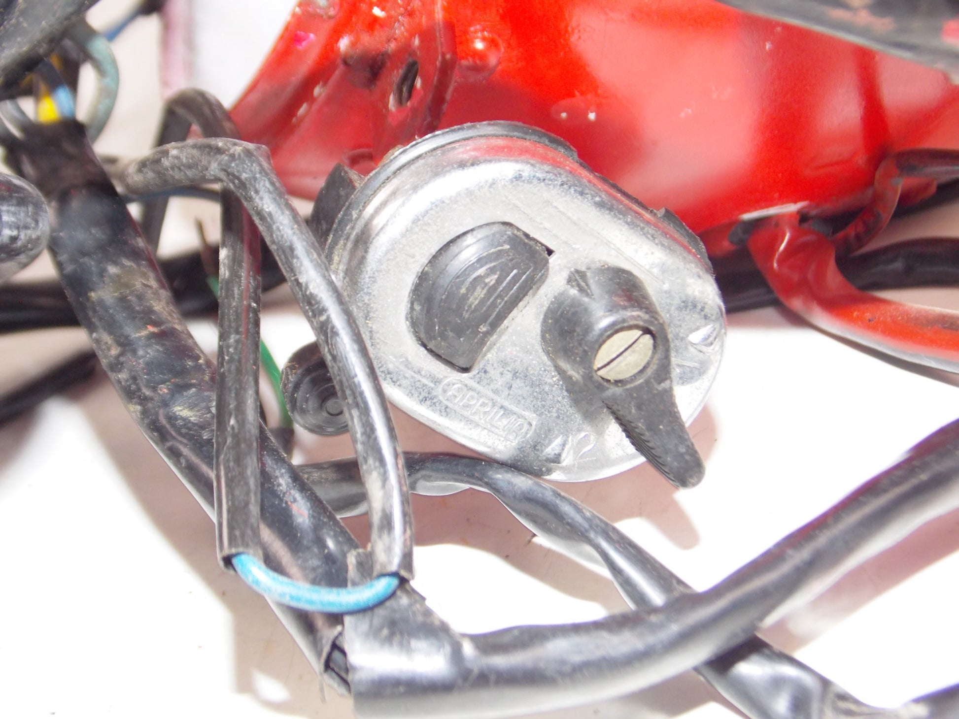 1959 GILERA GIUBILEO 98 HEADLIGHT SHELL+BULB SOCKET+SWITCH+ELECTRIC WIRE HARNESS - MotoRaider