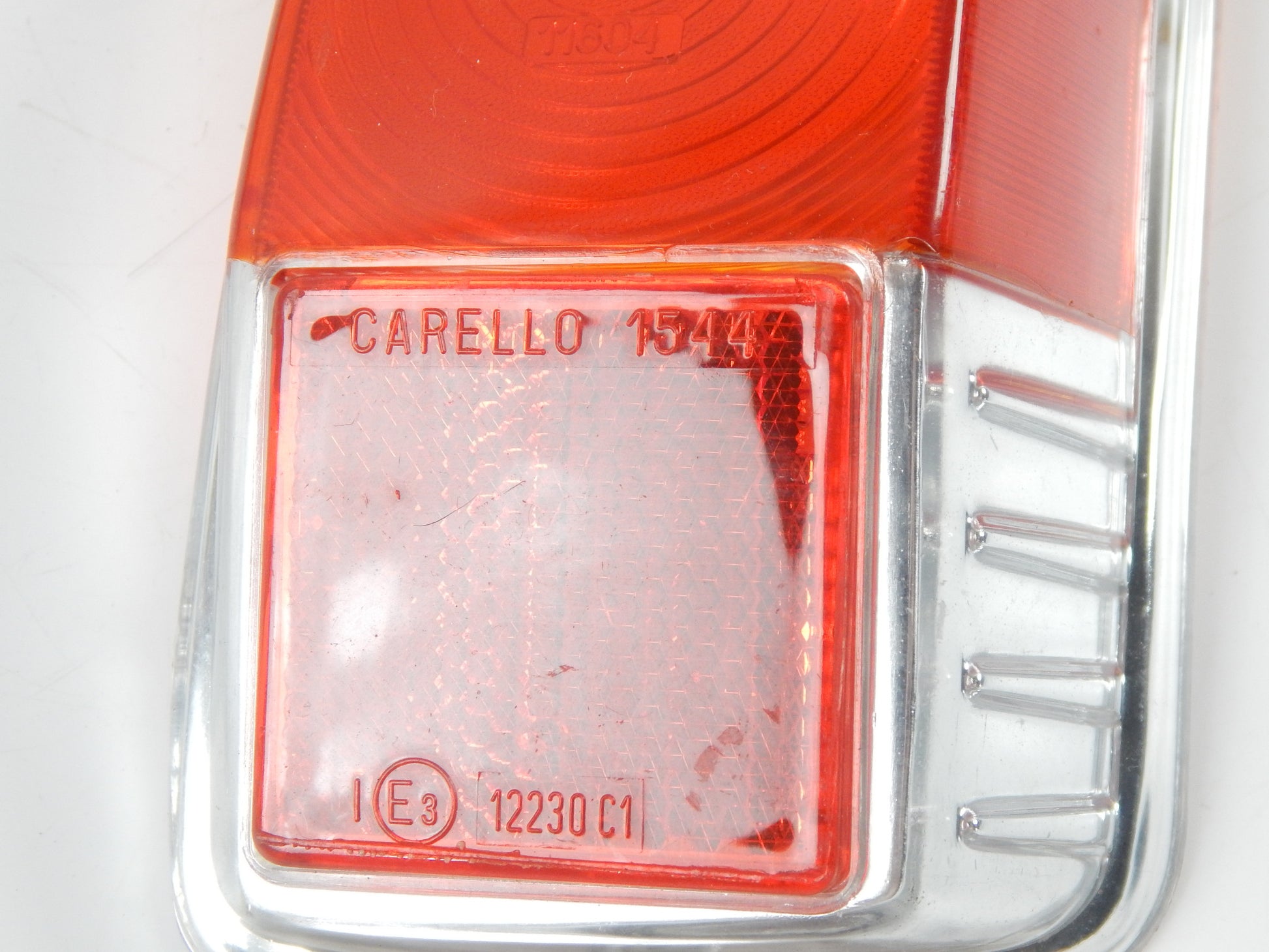 1970's FIAT 500 RIGHT TAIL STOP FLASHER BLINKER LIGHTS COVER LENS CARELLO - MotoRaider