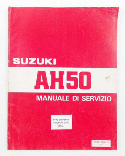 SUZUKI AH50 SERVICE MANUAL BOOK ENGLISH 99500-10360-01B - MotoRaider