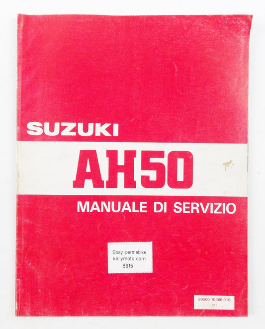 SUZUKI AH50 SERVICE MANUAL BOOK ENGLISH 99500-10360-01B - MotoRaider