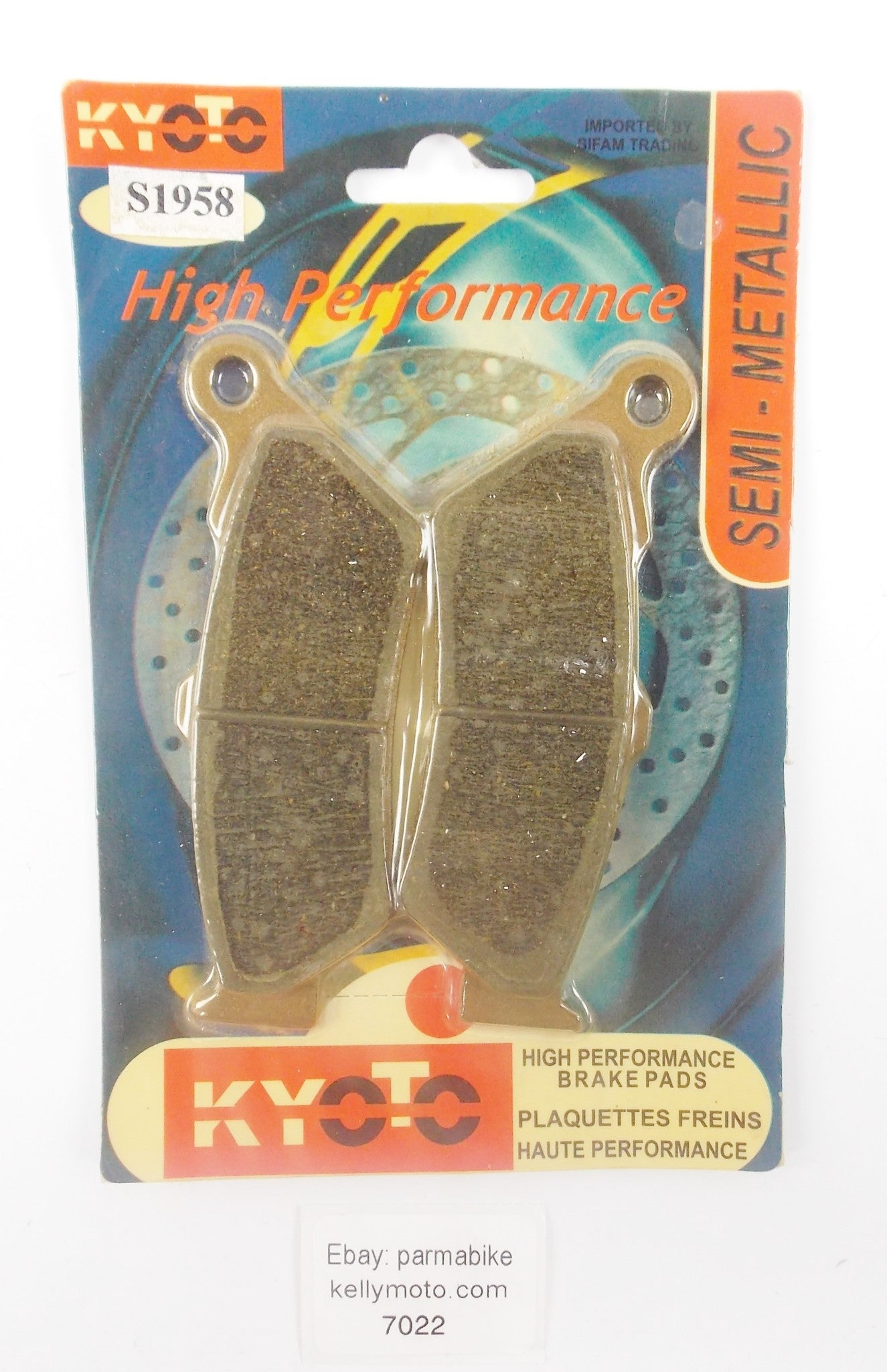 NOS KYOTO SEMI METALLIC PAIR BRAKE PADS APRILIA/BMW/HONDA/KTM/MOTO GUZZI  S1958 - MotoRaider