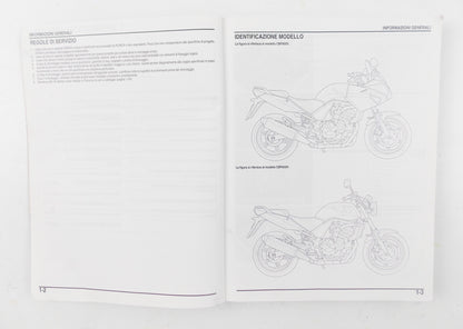 HONDA CBF600S/SA/N/NA WORKSHOP MANUAL REAPIR BOOK  ITALIAN - MotoRaider