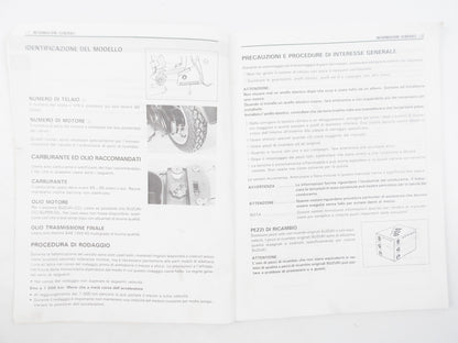 SUZUKI AH50 SERVICE MANUAL BOOK ENGLISH 99500-10360-01B - MotoRaider