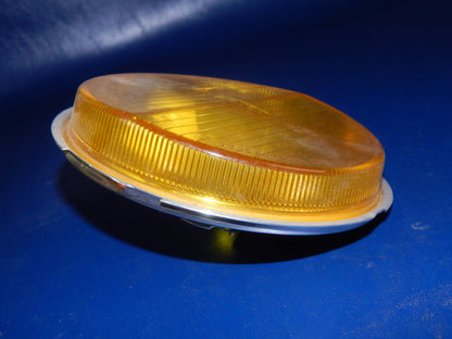 VINTAGE BOSCH FOG LIGHT REFLECTOR YELLOW LANCIA FIAT FORD 1305303910 D=140mm - MotoRaider