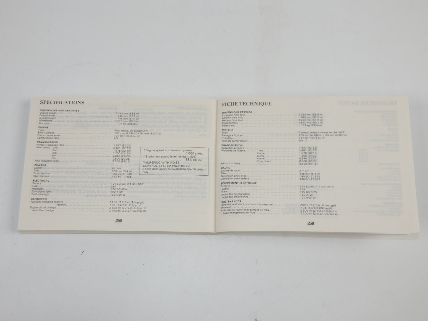 1987 SUZUKI DR750-S USER OWNER MANUAL BOOK 99011-44B50-042 MULTI LANGUAGE - MotoRaider