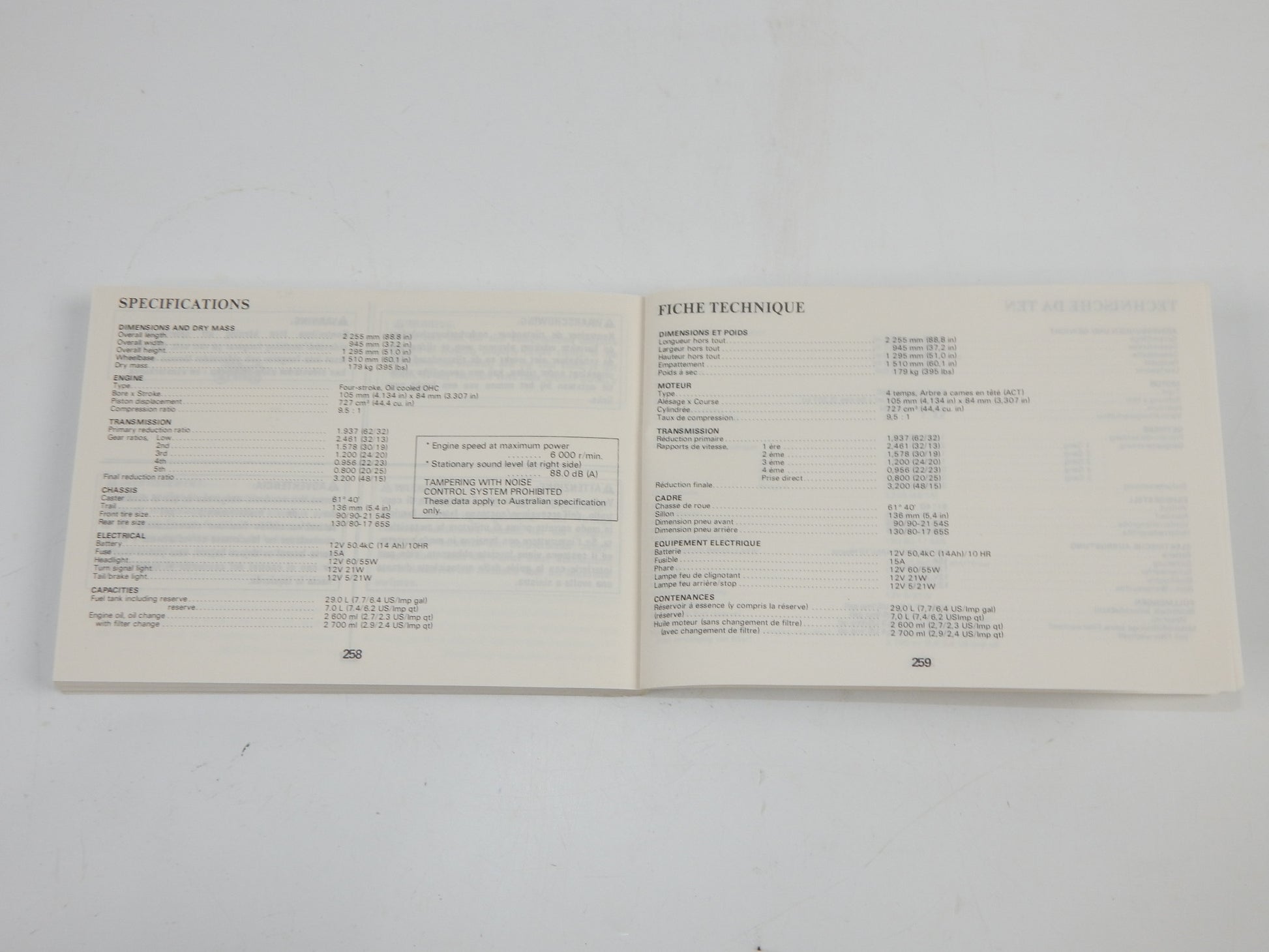 1987 SUZUKI DR750-S USER OWNER MANUAL BOOK 99011-44B50-042 MULTI LANGUAGE - MotoRaider