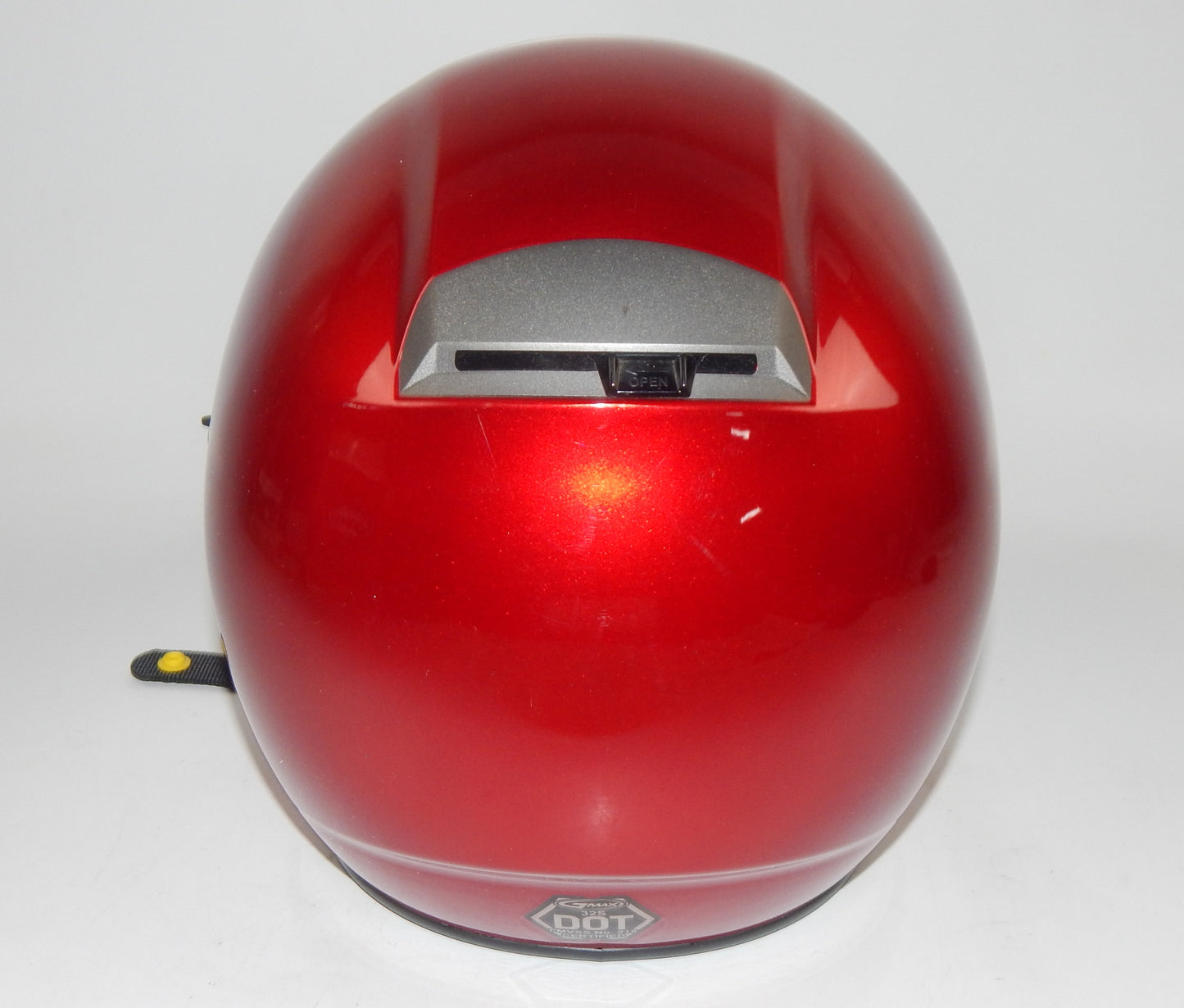 GMAX GM32S OPEN FACE MOTORCYCLE HELMET CANDY RED SIZE XS SMOKE VISOR SNOWMOBILE - MotoRaider