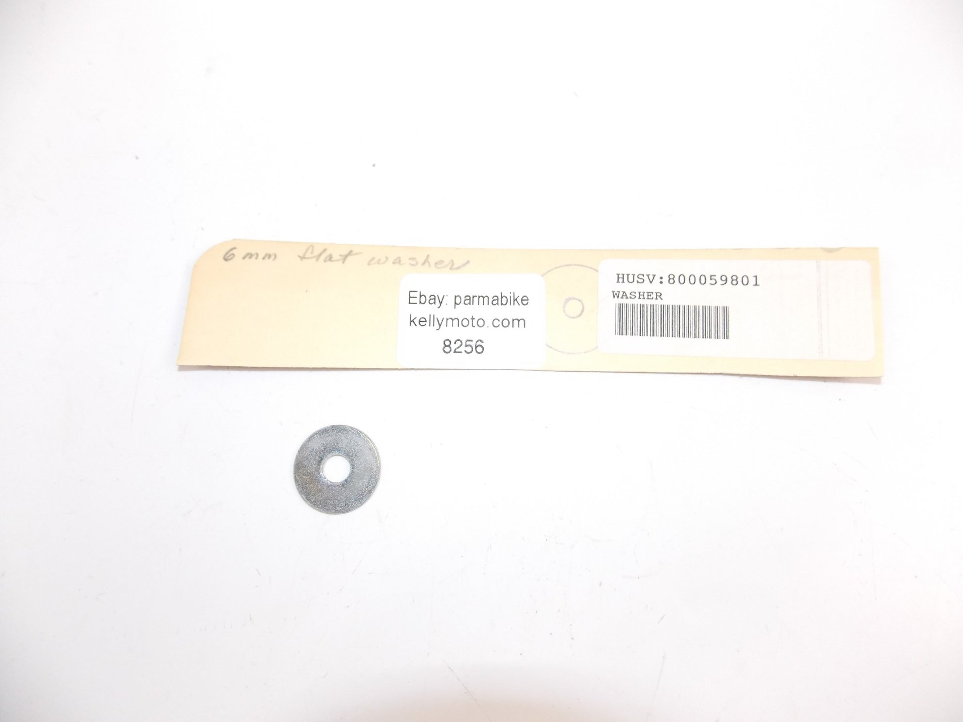 NOS OEM HUSQVARNA FLAT WASHER 6MM 800059801 - MotoRaider