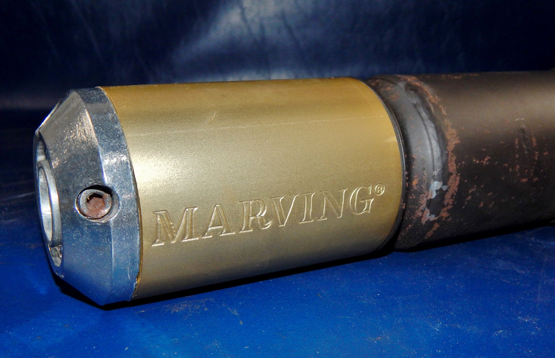 1990's HONDA XL200-R MARVING MUFFLER EXHAUST PIPE VINTAGE AAA-13 THUMPER - MotoRaider