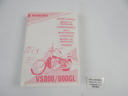 1995 SUZUKI VS800 / 600GL USER OWNER MANUAL BOOK 99011-39A55-042 MULTI LANGUAGE - MotoRaider