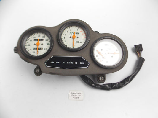 APRILIA 1988-1989 AF1 125 SPEEDOMETER TACHOMETER FUEL INSTRUMENT PANEL DASHBOARD - MotoRaider