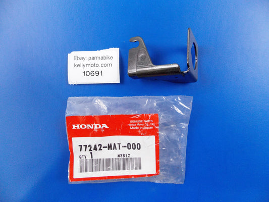 NOS OEM HONDA 2003-2006 CB600F | 2007-2009 XL1000V SEAT CABLE STAY 77242-MAT-000 - MotoRaider