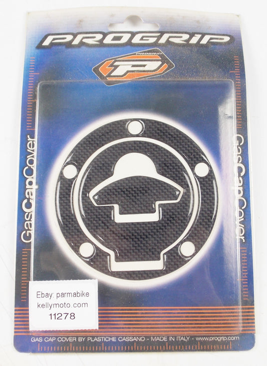 PROGRIP PG 5030 CARBON FIBER LOOK GAS CAP COVER FOR DUCATI - MotoRaider