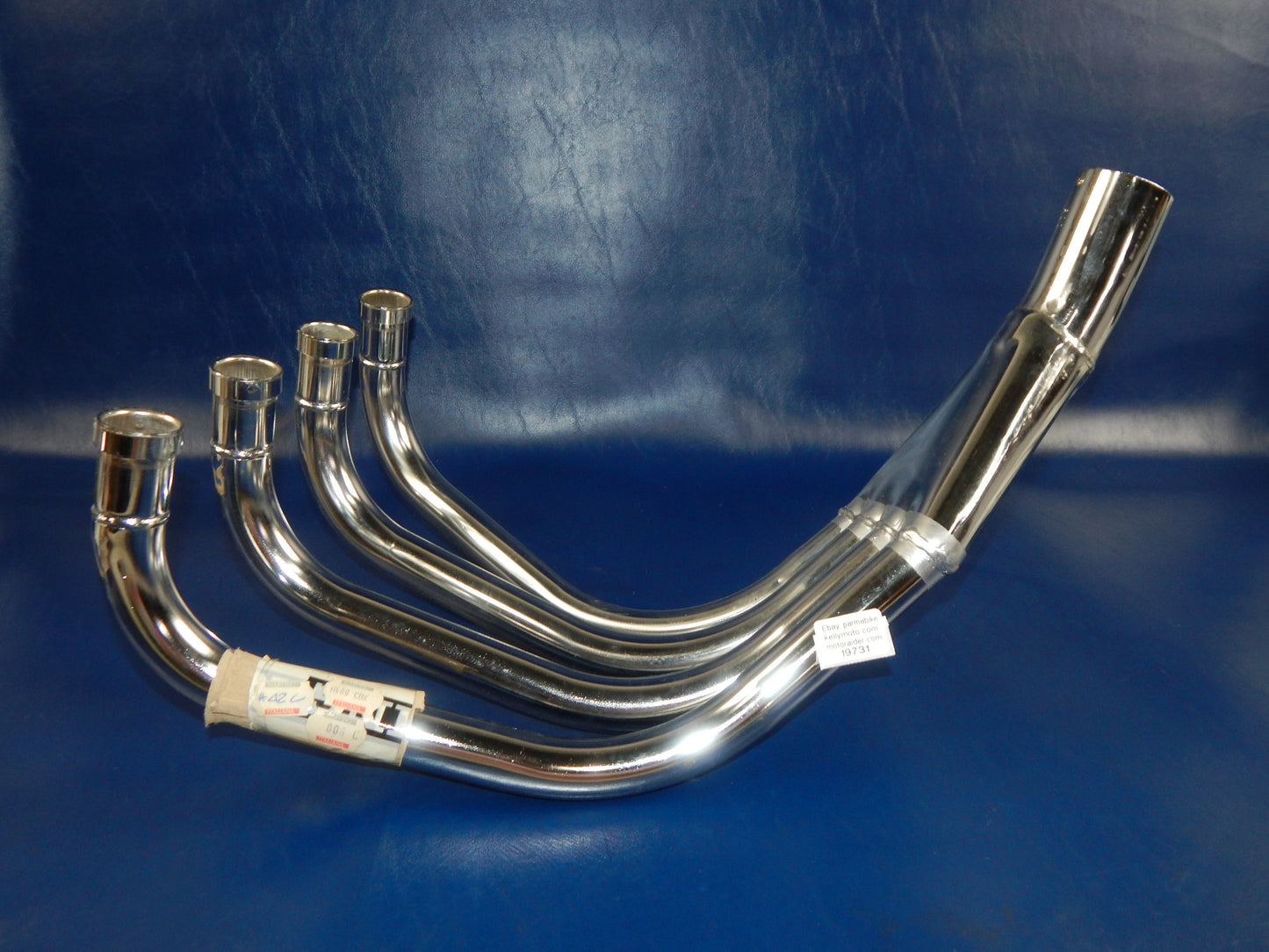 NOS MARVING CHROME 4 in 1 HEADER FRONT EXHAUST MUFFLER PIPE HONDA CBX400F H42C - MotoRaider