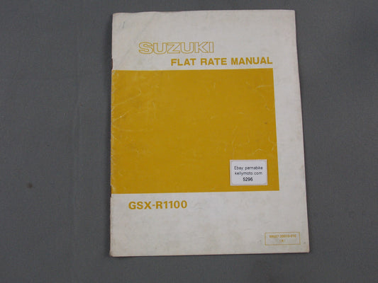 SUZUKI GSX-R1100 FLAT RATE MANUAL BOOK ENGLISH 99507-39010-01E - MotoRaider