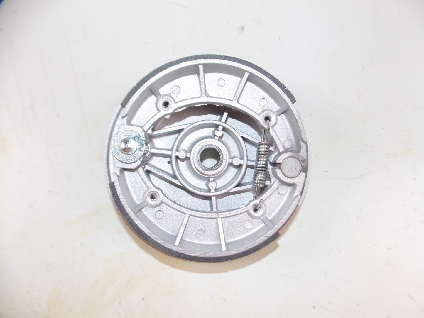 VINTAGE MOTORCYCLE GRIMECA FRONT WHEEL BRAKE PLATE+SHOES OD=160MM BETA APRILIA - MotoRaider