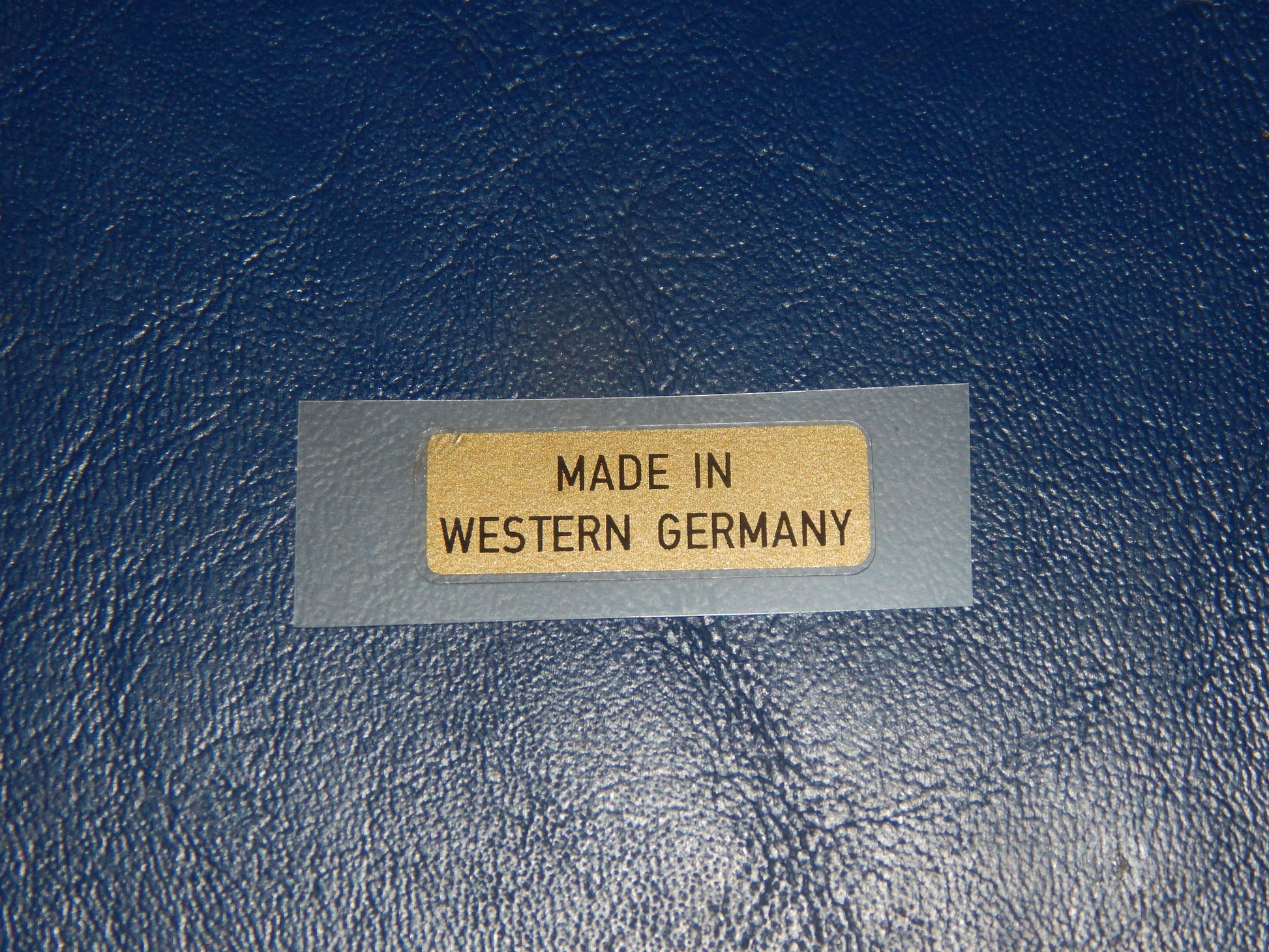 "MADE IN WESTERN GERMANY" STICKER VINTAGE ZUNDAPP GAS FUEL TANK DECAL 28x9mm - MotoRaider