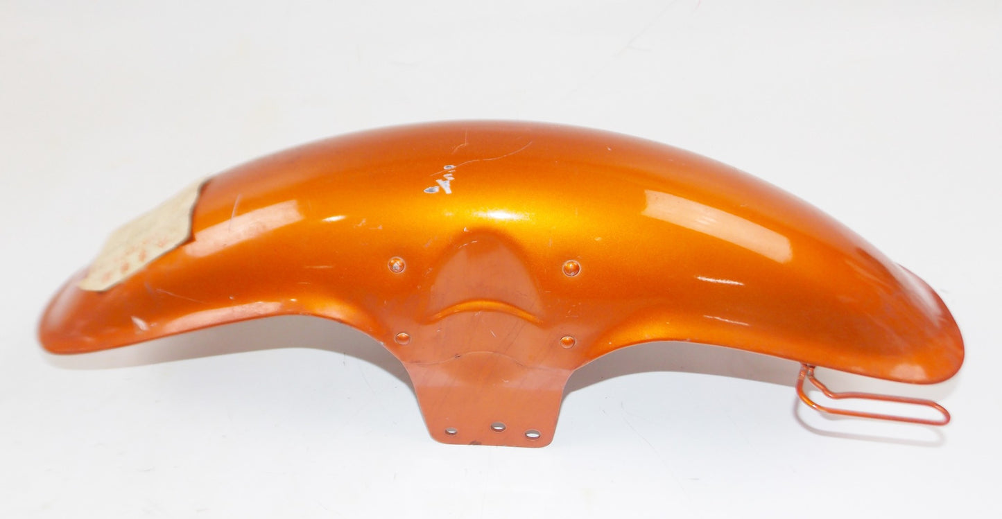 OEM HONDA 19971 CL175 K5 FRONT FENDER ORANGE MUDGAURD 61100-316-670 - MotoRaider