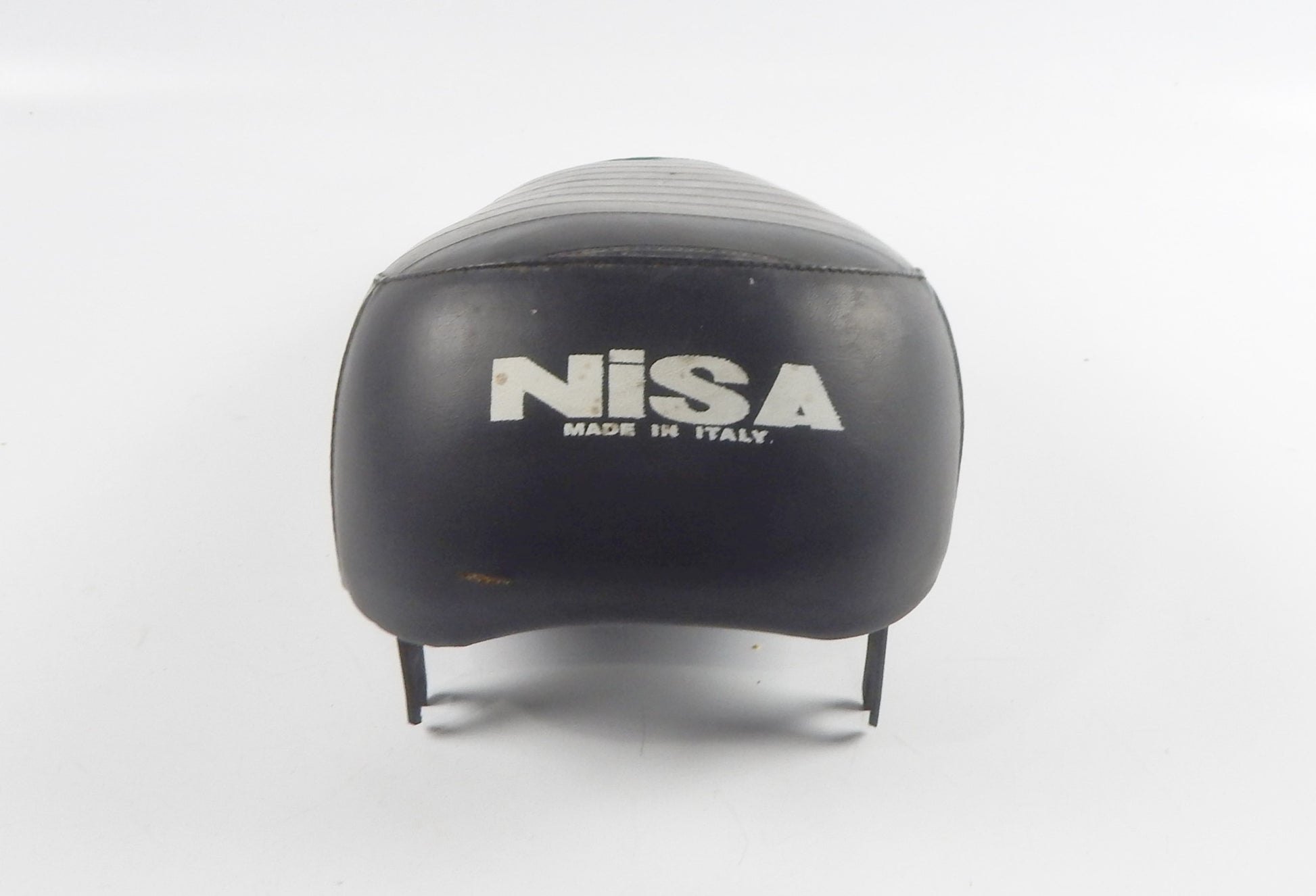 NISA SADDLE SEAT BLACK L=14" W=8" MOPED SCOOTER VINTAGE ITALY - MotoRaider