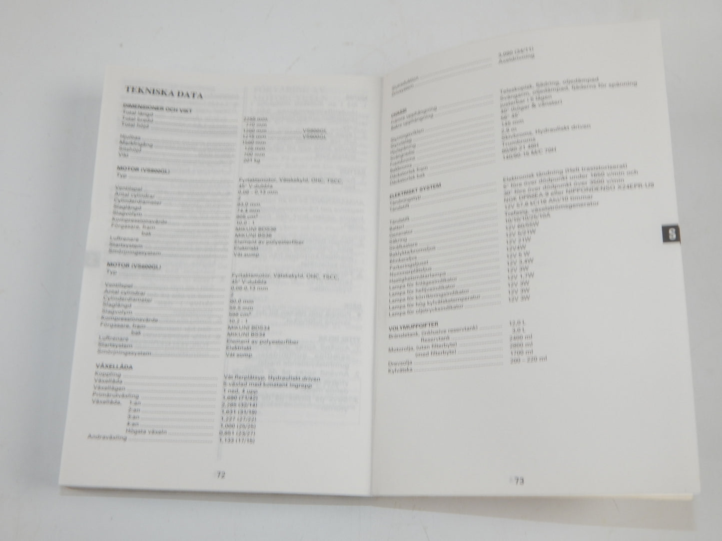 1995 SUZUKI VS800 / 600GL USER OWNER MANUAL BOOK 99011-39A55-042 MULTI LANGUAGE - MotoRaider