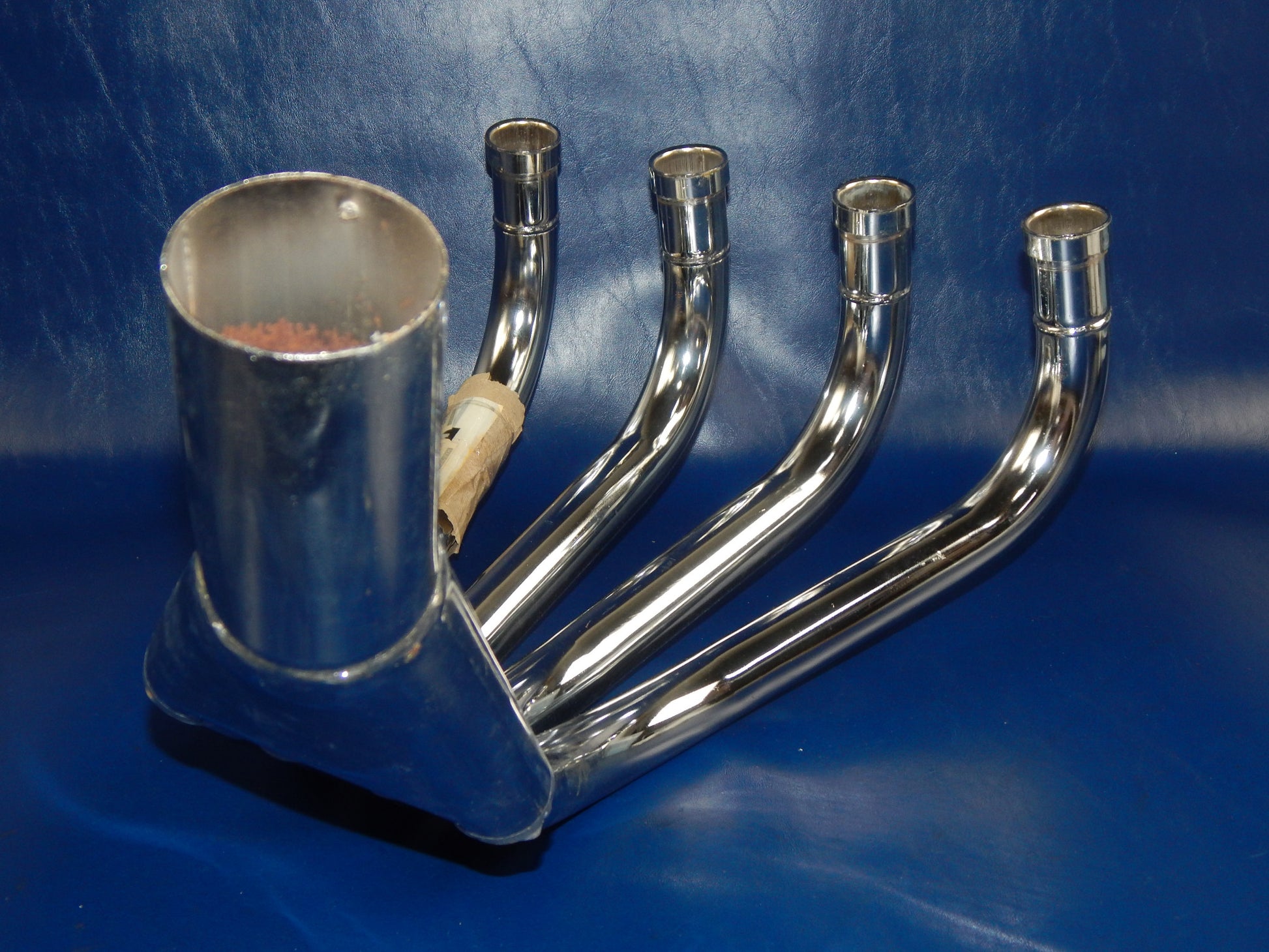 NOS MARVING CHROME 4 in 1 HEADER FRONT EXHAUST MUFFLER PIPE HONDA CBX400F H42C - MotoRaider