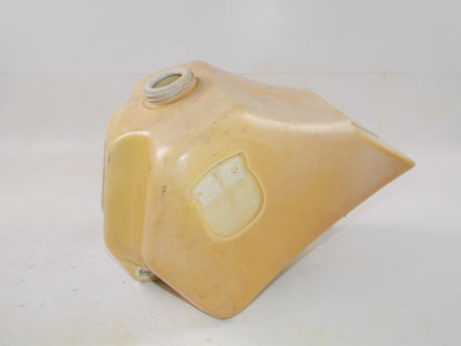 HUSQVARNA 1984 1985 WR CR 250 FUEL PETROL GAS TANK + PETCOCK ACERBIS WHITE - MotoRaider