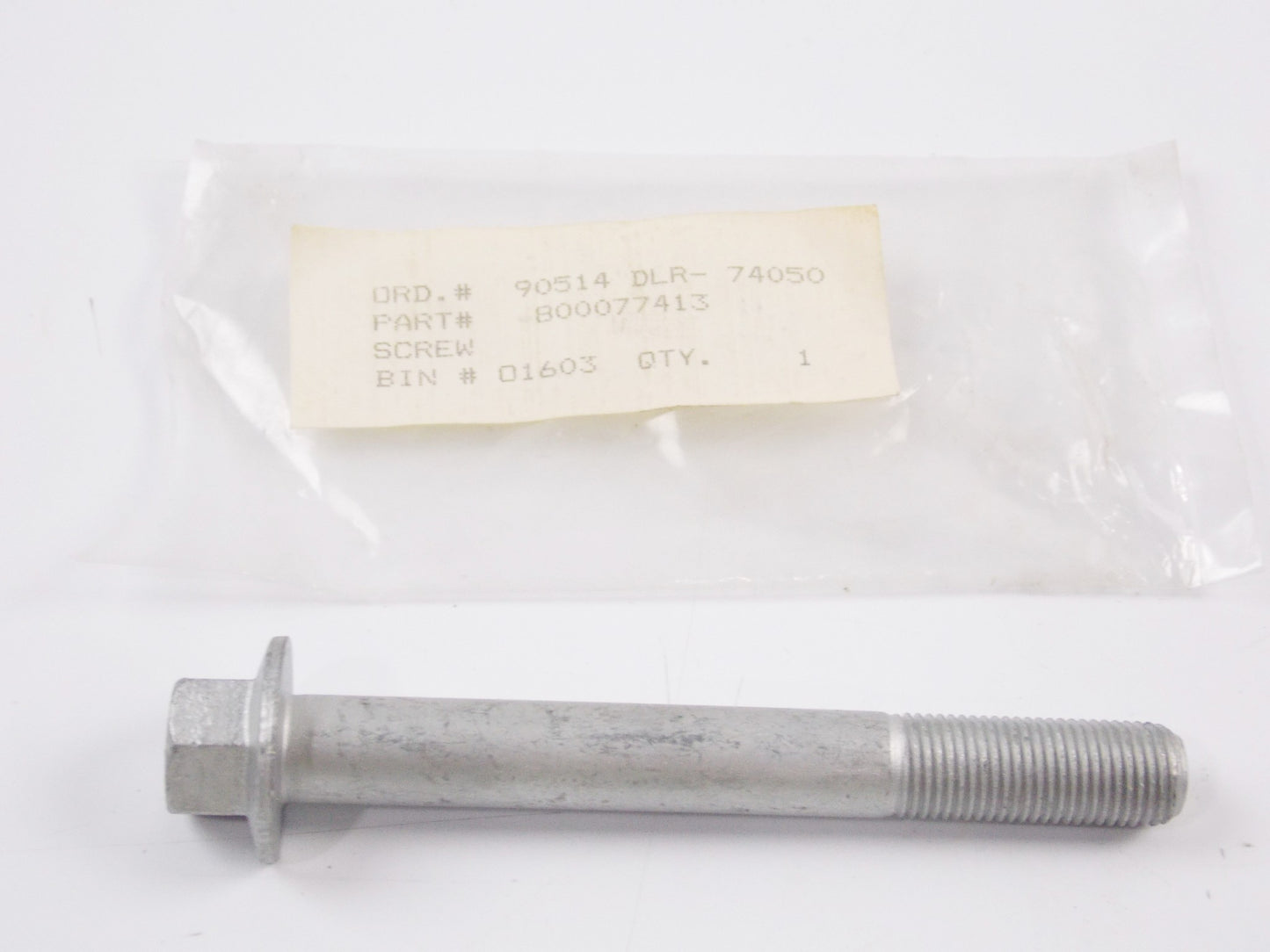 NOS OEM HUSQVARNA 1993-1997 TE-TC 610 SCREW M12X1.25X100 800077413 - MotoRaider