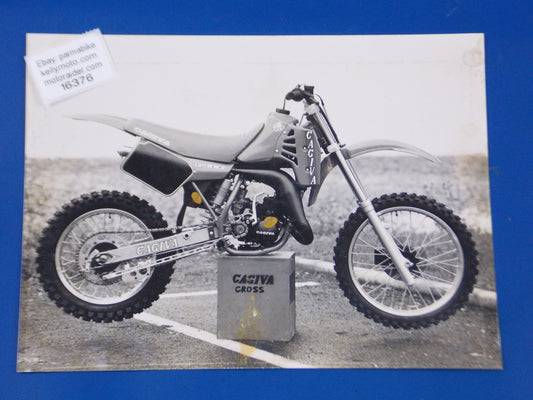 1980's CAGIVA 125 WMX ORIGINAL DEALER PHOTO BROCHUR ORIGINAL ADVERTISMENT 9.5x7" - MotoRaider