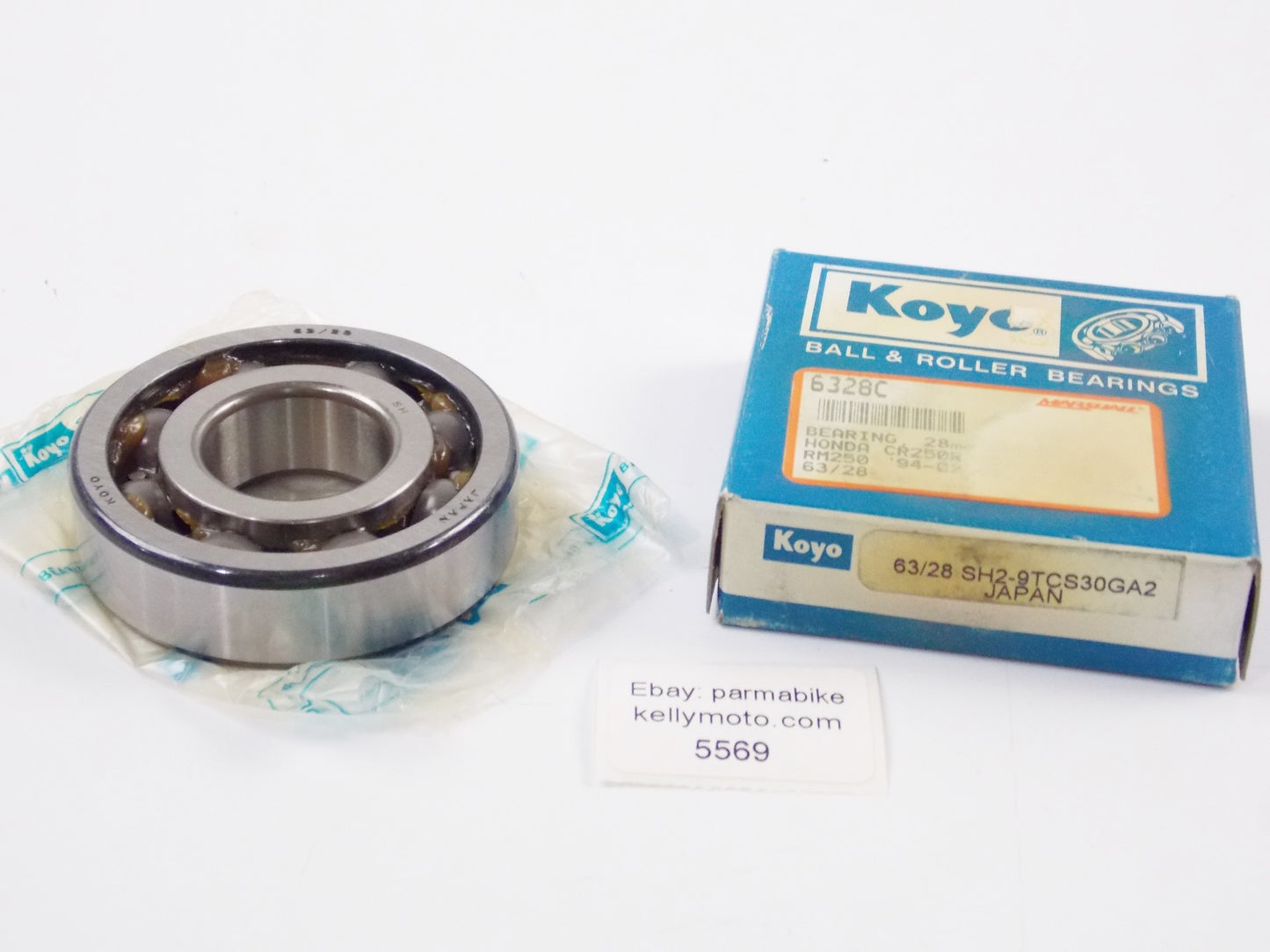 MOTOR ENGINE CRANKCASE KOYO BEARING 28mmx63mm HONDA 1992-2004 CR250 RM250 6328C - MotoRaider