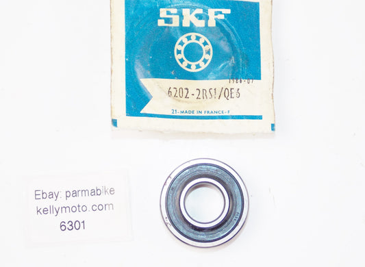 NOS SKF DEEP GROOVE WHEEL BALL BEARING 6202-2RS1/QE6 - MotoRaider