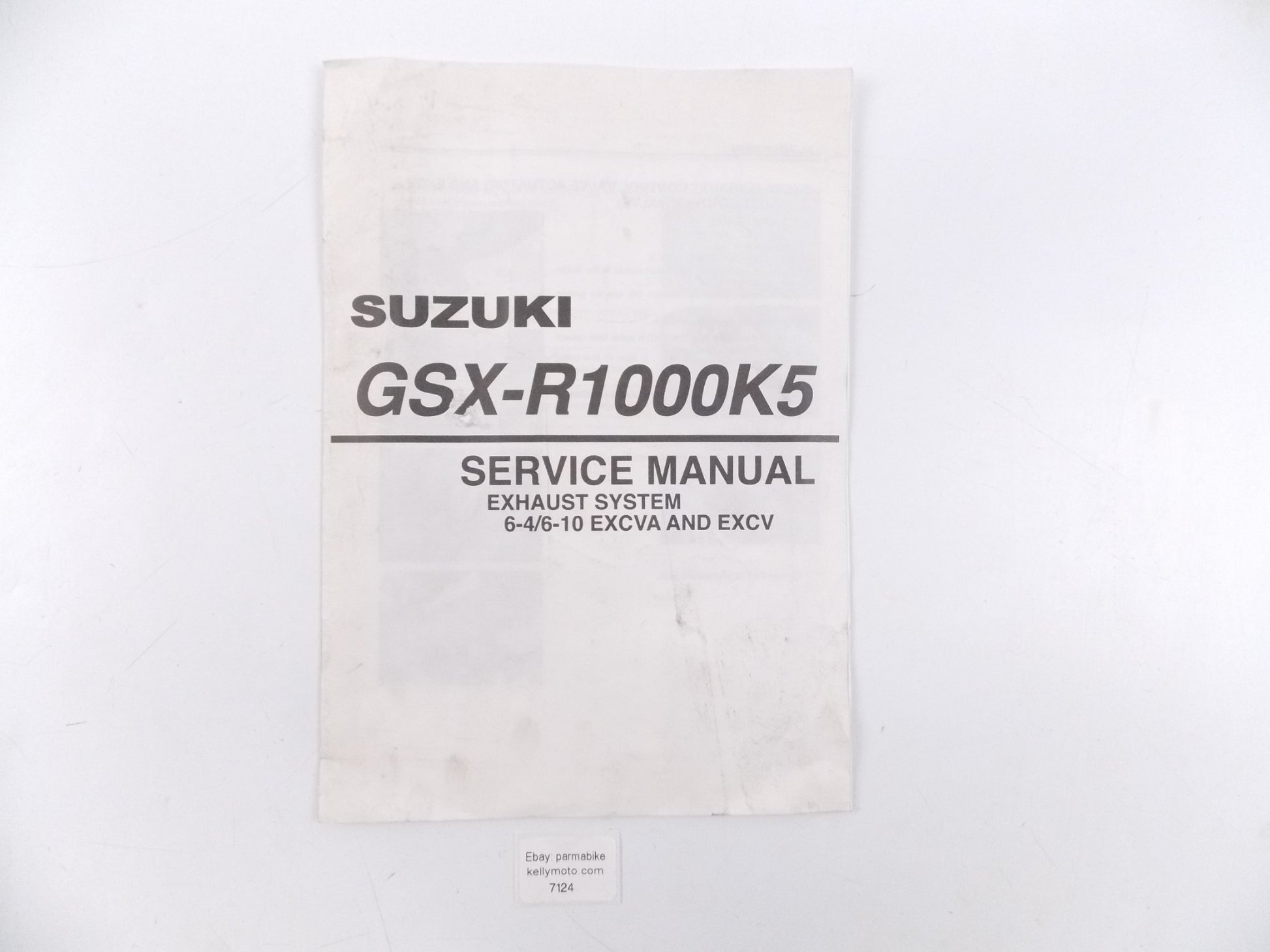 SUZUKI GSX-R100K5 SERVICE MANUAL BOOK EXHAUST SYSTEM 6-4/6-10 EXCVA EXCV - MotoRaider