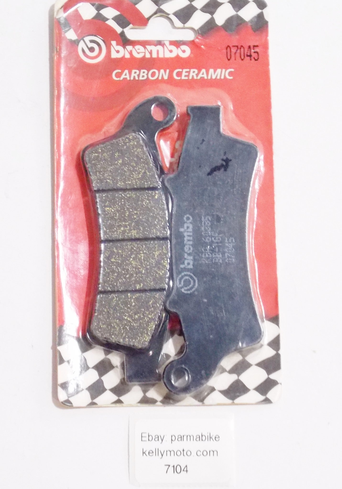 NOS BREMBO APRILIA/MALAGUTI/KYMCO/PEUGEOT CARBON CERAMIC PAIR BRAKE PADS 07045 - MotoRaider