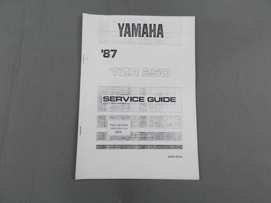 YAMAHA 1987 TZR 250 SERVICE GUIDE WORKSHOP MANUAL BOOK ITALIAN 90894-86302 - MotoRaider