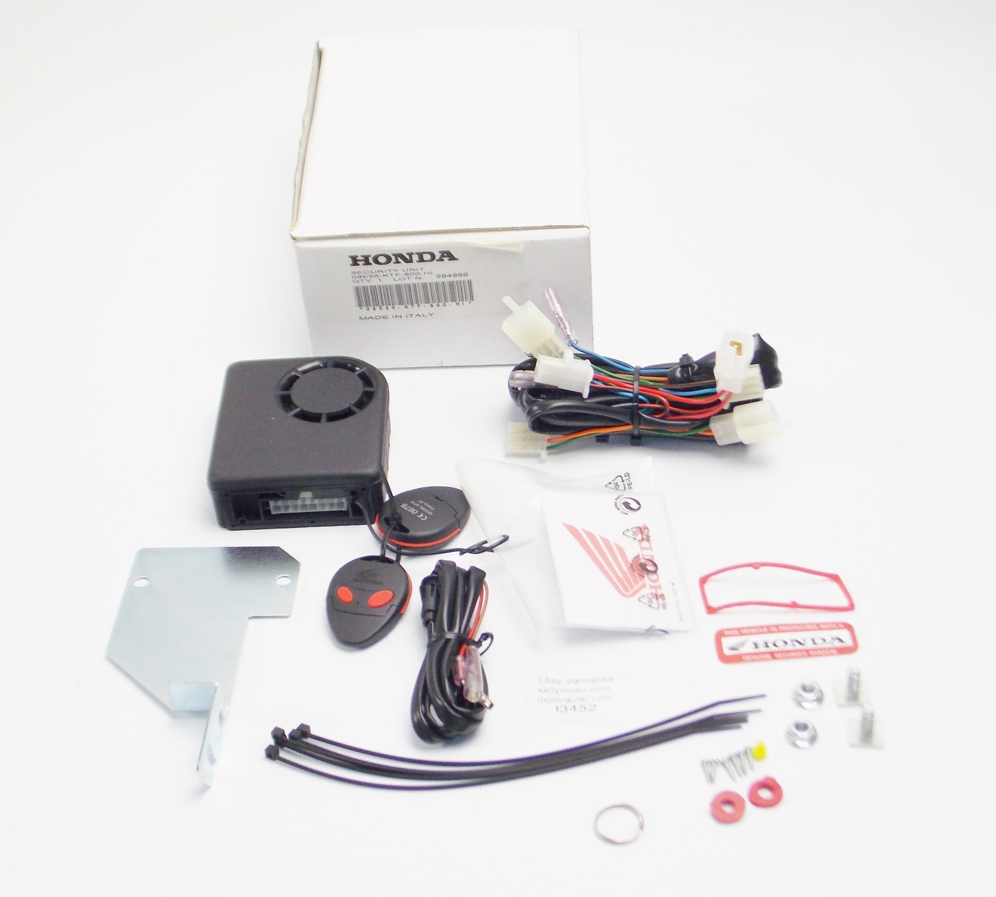 OEM HONDA SH125/150 SCOOTER SECURITY ALARM ANTITHEFT SYSTEM KIT 08E55-KTF-800-HI - MotoRaider