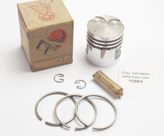 NOS DINAMIN PISTON+RINGS+PIN+CLIPS SET CPL. D, 42.6 mm DUCATI 60cc MOTOR ENGINE - MotoRaider