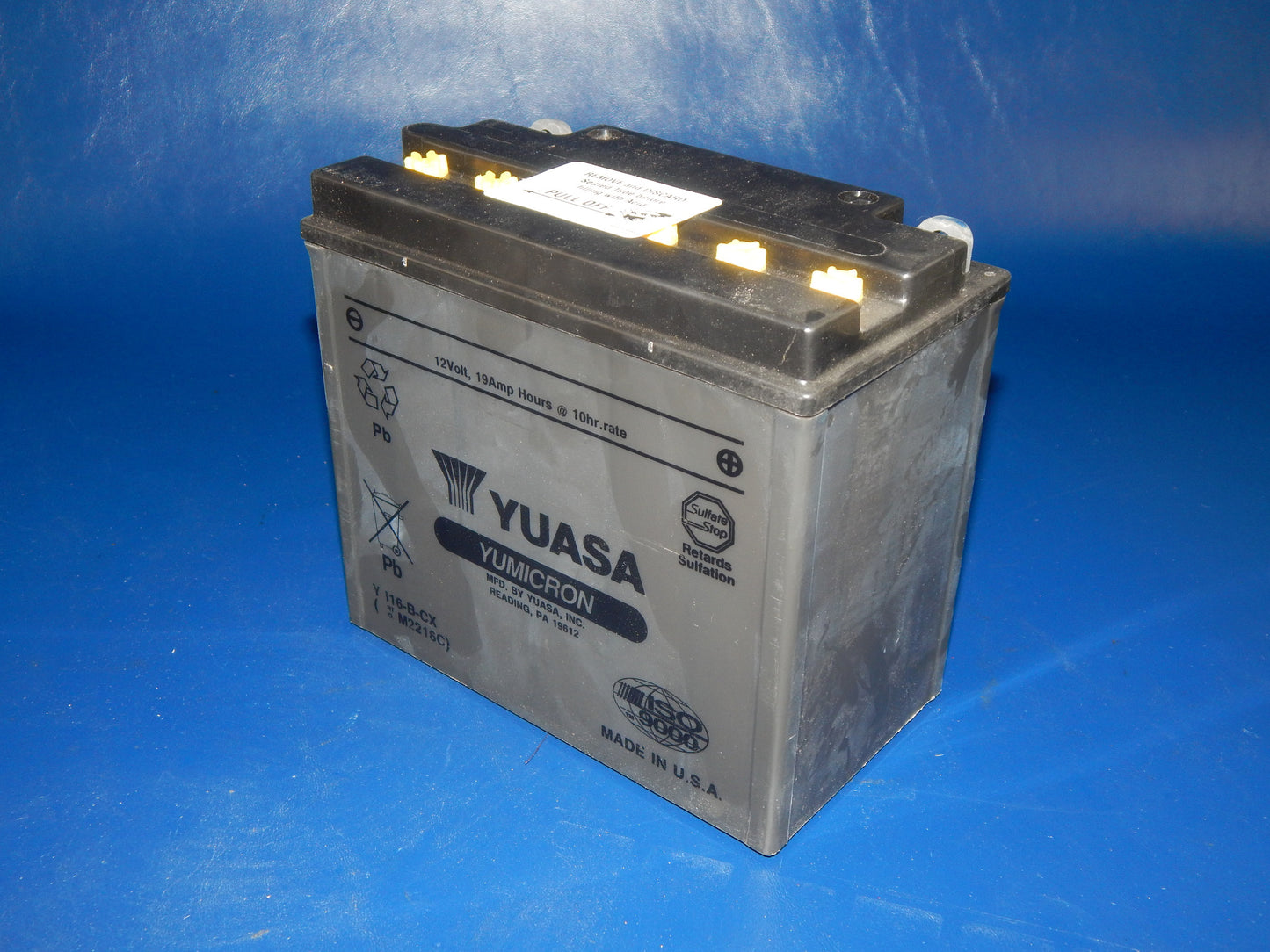 YUASA YUMICRON CX MOTORCYCLES BATTERY YB16-B-CX (M2216C) SNOWMOBILE QUAD MOPED A - MotoRaider