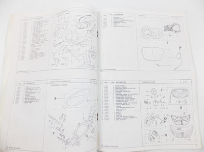 09/1997 PEUGEOT SCOOTER TREK PARTS CATALOG MANUAL BOOK ITALIAN - MotoRaider