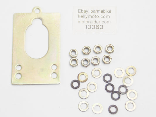 MOTORCYCLE LML STAR 125 SEAT LOCK PLATE + WASHER + NUTS 47146080 - MotoRaider