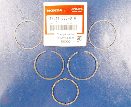 NOS OEM HONDA CB500 RING SET, PISTON (STD) (RIKEN) 13011-323-014 | 13011323014 - MotoRaider