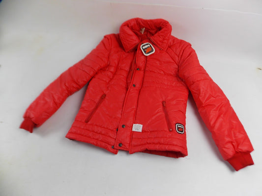 NAVA RIDING PADDED JACKET LADIES SIZE S RED VINTAGE KAWASAKI YAMAHA HONDA CAGIVA - MotoRaider